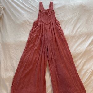 Free People Pink Jumpsuit